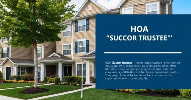 HOA Succor Trustee